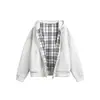 Nanxia Disfarce Outono Novo Design High Street Suéter Cardigan Solto com Capuz Jaqueta Masculina Moderna com Zíper Duplo