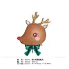 Nueva caja de regalo navideña transfronteriza de renos y muñeco de nieve, globo de foil de Papá Noel, arreglo de globos para decoración navideña