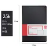 Cuaderno Deli 7900 con Tapa de Cuero 16K/25K/32K/48K Cuaderno de Negocios Diario Libro de Registro de Reuniones