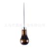 Lezna sólida de acero completamente en forma de calabaza Aguja para coser a mano para reparación de zapatos Punta fina extendida Lezna recta para coser Mango de madera