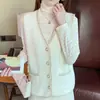Chaleco de Punto Estilo Pequeño Chanel para Mujer 2026 Otoño Invierno Nuevo Piel Sintética de Visón Chal Versátil Ropa de Abrigo para Mujer Ropa para Mujer