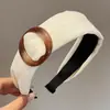 Diadema retro de corona alta para mujer, simple y elegante, diadema de ala ancha que no estrangula el cabello, accesorio para el cabello de moda estilo coreano