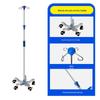Suporte Móvel para Soro com Frasco de Suspensão em Aço Inoxidável, Suporte de Gotejamento de Chão Doméstico, Dispositivo Portátil de Massagem e Moxabustão, Móvel