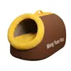 Nueva cama de felpa cálida de invierno para gatos, suministros para mascotas cerrados, casa para dormir de gato, saco de dormir para gatos, disponible para venta al por mayor