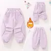 Pantalones de forro polar para niñas, nuevo modelo 2026, pantalones deportivos sencillos y cálidos de primavera, otoño e invierno para niños mayores