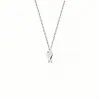Plata de Ley S925 Oro de 18 Quilates Japonés y Coreano Simple Pequeño Pastel de Pescado Collar Exquisito Versátil Cadena para Clavícula de Pez Pequeño Mismo Estilo que Xiaohongshu