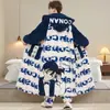 Pijama para Hombre en Otoño e Invierno Vellón de Coral Forrado de Felpa Engrosado Juvenil con Capucha Conjunto de Pijama Cálido Lindo Perrito Nuevo Estilo