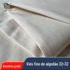 Tecido sarja de algodão puro fino oblíquo cinza 32*32 penteado sem estampa e tingimento branco liso tecido para vestuário colcha conjunto individual embalagem tecido para filtro