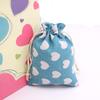 Venta al por mayor de fábrica bolsa de algodón y lino estampada con bolsillo tipo fajo, almacenamiento de artículos de uso diario, bolsa vacía para saquito de ajenjo para el Festival del Bote del Dragón