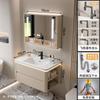 Lavabo Cerámico Todo en Uno de Lujo Ligero con Esquinas Redondeadas Combinación de Mueble de Baño Lavabo Lavabo Lavabo Mueble de Lavado