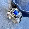 Anillo para Hombres Mayores Apertura Ajustable Estilo de Corte para Mujeres Diseño Retro de Nicho Marca de Moda Anillo de Estilo Frío Dedo Índice