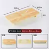 Plato Giratorio de Melamina para Hot Pot Plato para Platos Comercial Plato Rectangular para Verduras Sukiyaki Imitación Madera Caja de Exhibición de Platos para Buffet