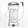 Bolsa de Agua para Senderismo 2L Camping Boquilla de Succión Paja Sellable Portátil Doble Salida Mochila Plegable para Exteriores Correr Bolsa de Hidratación
