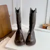 Botas de Montar Altas Marrones Retro para Niñas Otoño/Invierno 2026 Nuevas Cremallera Trasera Piel Suave Suela Gruesa Botas Largas de Piel para Niñas