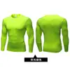 Ropa de trabajo de entrenador personal ropa de secado rápido que absorbe el sudor alta elasticidad mallas deportivas para hombre manga larga ropa de entrenamiento para entrenador de fitness