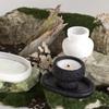 Bandeja Oval de Cimento Gesso Rocha DIY Padrão Pedra Aromaterapia Vaso Redondo Porta-Velas Vaso de Armazenamento Molde de Silicone para Gotejamento de Goma