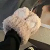Gorro de Peluche Coreano con Orejas de Conejo para Mujer, Gorro de Punto Cálido para Otoño e Invierno, Dulce y Lindo para Estudiantes, con Forro Polar para Proteger del Frío