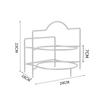 Estante Plegable de Almacenamiento para Verduras Estante de Preparación de Verduras con Ventosa Estante de Almacenamiento de Cocina Plato de Acompañamiento Multicapa Colgante de Pared Multifuncional Hogar