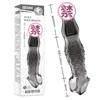 Preservativo Agradável em Forma de Escama de Dente de Lobo para Homens, Camisinha Vibratória de Cristal com Trava para Retenção de Esperma, Manga Peniana, Brinquedo Sexual