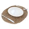 Manteles Redondos Nórdicos Naturales, Manteles Individuales Tejidos a Mano de Paja Resistentes al Calor, Posavasos, Posaplatos para Tazones, Posaplatos, Posaplato para Cazuelas, Esterillas de Paja Resistentes al Calor