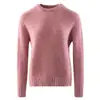 Otoño/Invierno Nuevo Color Hilo Cachemir Seda de Morera Hombro de Silla Cuello Redondo Engrosado Suéter Mujer Tejido Capa Base Ropa Interior