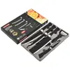 Juego de cuchillos de acero inoxidable - Black Wave 238A - Juego de cuchillos de cocina para cortar de 6 piezas y cuchillo para fruta