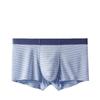 Cuecas Sem Costura Boxer Masculina Listrada Clássica Respirável Quatro Cantos Cintura Média Cuecas Clássicas Confortáveis Tamanho Grande