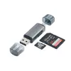 Modelo Privado Carcaça de Alumínio Leitor de Cartão Multifuncional OTG Adequado para Celular Android Tipo-C Adaptador de Cartão USB para Computador TF/SD