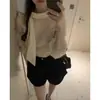 Tallas actualizadas después del envío: Colección de otoño nueva y chic coreana, camisa de manga larga de lunares estilo coreano con tiras fluidas, dulce y versátil para mujer