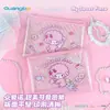 Bolsa com Zíper A5 Original Licenciada pela Sanrio Piano Biaino Rede para Armazenamento Material Escolar Bolsa para Documentos para Alunos do Ensino Fundamental e Médio