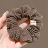 Otoño Invierno Estilo Coreano Cuadros Lazo para el Pelo de Intestino Grande Mujer 2026 Nuevo Gama Alta Súper Grande Cuerda para Moño Flor en la Cabeza Accesorios para el Cabello