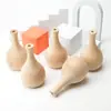 Directamente del fabricante: Modificación DIY de Jarrón de Madera para Decoración de Casa Nueva, Accesorios Decorativos de Iluminación, Recipiente para Arreglos Florales, Madera de Caucho