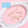 Ins Lindo Color Perla Transparente Lazo Con Cuentas DIY Joyería Hecha a Mano Pendientes Pulsera Collar Accesorios Material