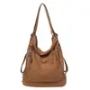 Bolso de lona transfronterizo nuevo para mujer, bolso de hombro simple y versátil, bolso cruzado para estudiantes para la clase, mochila de gran capacidad para salidas