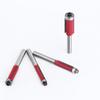 Fresa de Acero de Tungsteno de Doble Filo Lavie con Vástago de 1/4 Fresadora de Acabado de Bordes Biselados para Carpintería 6 Fresadoras de Rodamiento para Carpintería