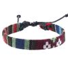 Pulsera tejida de tela ancha colorida estilo bohemio creativo transfronterizo para hombre, pulsera tejida hecha a mano europea y americana
