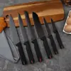 Cuchillos Antiadherentes con Mango de PP Hechos a Medida Transfronterizos, Set Afilado de 6 Piezas para Cocina del Hogar, Cuchillos de Estilo Japonés, Cuchillo de Chef, Cuchillo para Pan