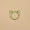 Directamente del fabricante: Broches de Dibujos Animados de Aleación con Forma de Oreja de Gato de Colores, Herramientas de Tejido DIY, Anillas Cerradas, 9 Colores Disponibles