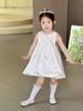 Vestido de Primer Cumpleaños para Bebé Niña, Fiesta de Cumpleaños para Bebé, Vestido de Princesa, Vestido Blanco de Satén para Dama de Honor, Niña Pequeña, Lujo Ligero y Elegante
