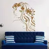 Beleza de Banheiro Esculpida Banho Criativo Transfronteiriço Removível Fundo de Banheiro Adesivo de Parede Decorativo MUK4014