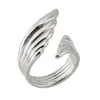 Anillo Irregular con Líneas Geométricas para Mujer, Anillo Abierto Ajustable Estilo Ins Hip-Hop, Anillo de Pareja de Moda