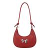 2025 Nuevo Urbano Simple Retro Tendencia de Moda Casual Simple Diseño de Nicho Un Solo Hombro Axila Bolso Media Luna para Mujer