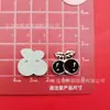 Pajarita de Diamantes de Imitación Coloridos Galvanizados Corazón Cereza Estrella Accesorios de Plástico DIY Funda de Teléfono Pasador Accesorios para Zuecos
