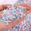 2mm 3mm 4mm Dorado Liso PVC Redondo Alto Brillo Cuentas para Uñas Relleno de Arcilla de Cristal en stock