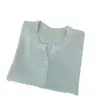 Cárdigan de punto fino de lana suave y amigable con la piel, formato grande para mujer, estilo coreano, abrigo exterior suelto, negro