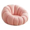Silla de Calabaza de Lujo Ligero Nórdico para Sentarse y Reclinarse, Informal para Sala de Estar, Sofá Silla Individual Perezosa de Terciopelo de Cordero, Silla Mecedora