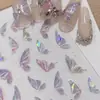 Pegatinas de Uñas de Alta Gama Transfronterizas con Concha Iridiscente y Mariposa de Luz Estilo Nuevo Súper Hada Estilo Puro Deseo Decoraciones DIY con Adhesivo