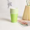 Vasos de Papel Desechables Transfronterizos para Decoración del Hogar y Restaurante, En Stock, Engrosados, Coloridos, Vasos de Agua para Negocio Mayorista Comercial