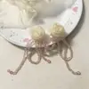 Pendientes de Borla de Cristal Rosa para Mujer Verano Diseño Exagerado Sentido de la Moda Personalidad Pendientes Nicho Pendientes Elegantes