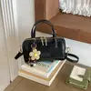 Bolso de mano transfronterizo con estampado de leopardo para mujer, bolso cruzado vintage para el día a día, bolso cruzado elegante y moderno para mujer